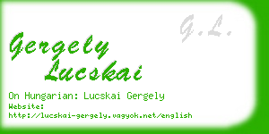 gergely lucskai business card